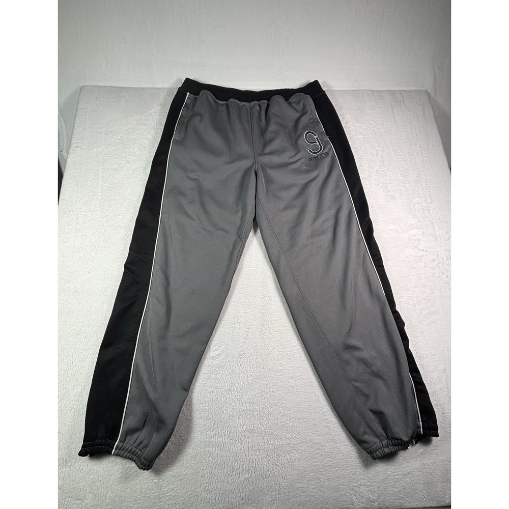 Sean Jean Mens Gray Sweatpants Black Side Stripe Joggers Pants Size 3XL XXXL